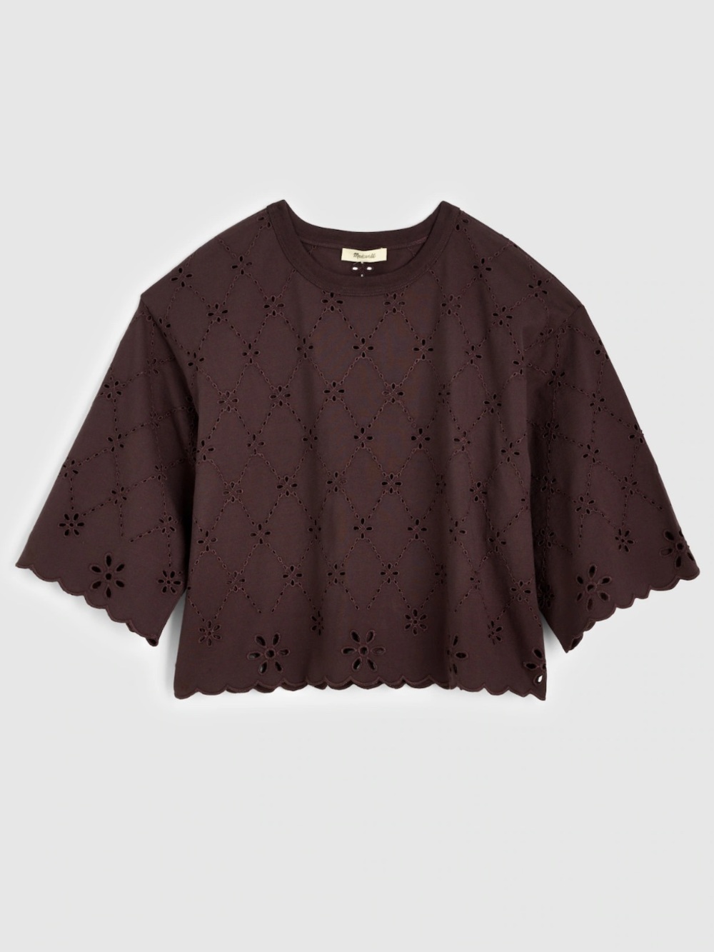 Madewell Eyelet Embroidered Tee